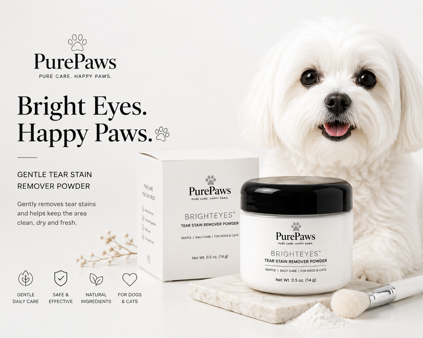 PurePaws BrightEyes™ Tear Stain Remover