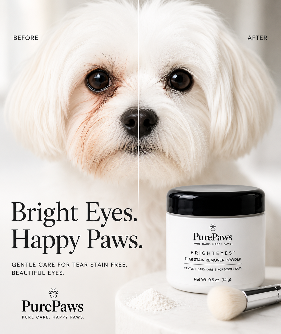 PurePaws BrightEyes™ Tear Stain Remover